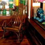 A very finely wrought Adirondack bentwood rocker; excellent condition.